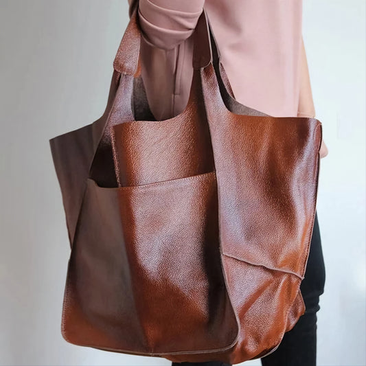 Vegan Leather Tote Bag